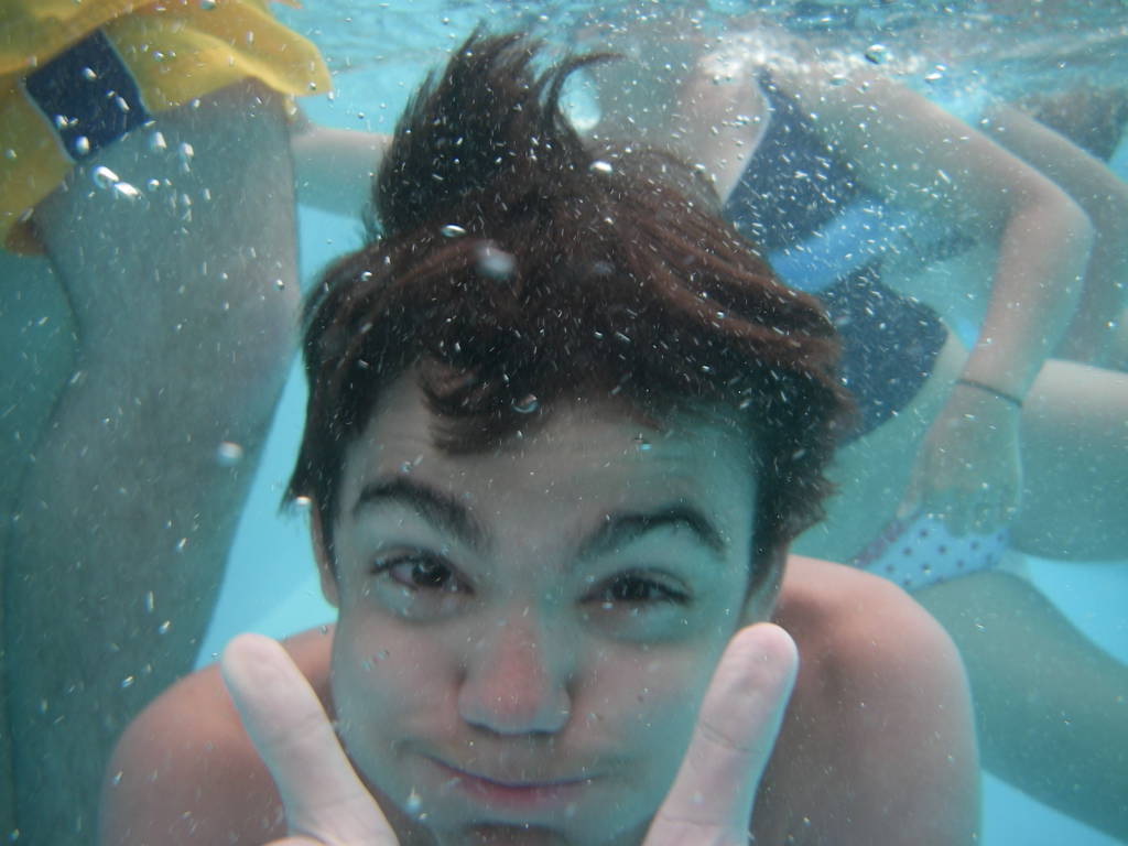 Underwater in the swimming pool